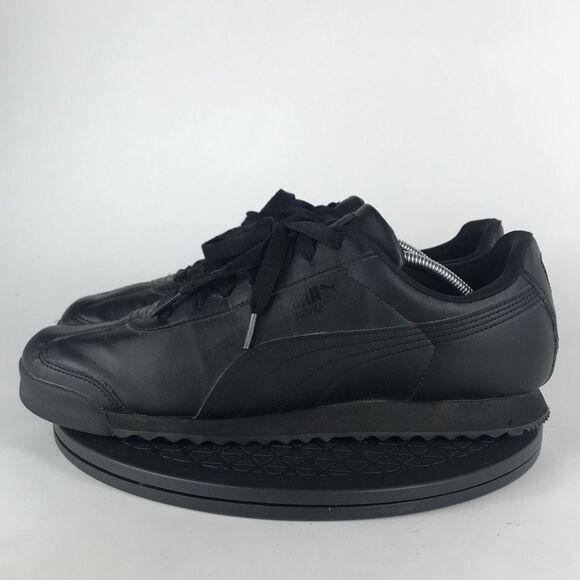 Puma Roma Black Leather Athletic Running Shoes 353572-17 Men’s Size 12 - Picture 8 of 12